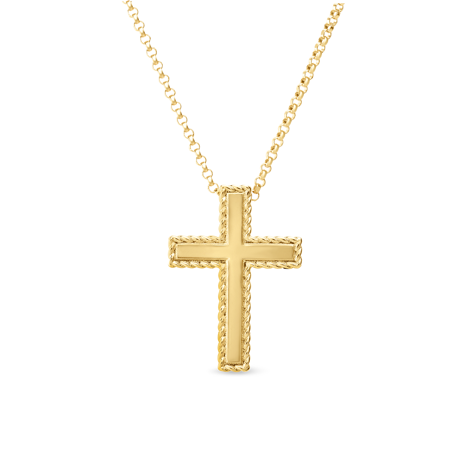 New Barocco Gold Cross Necklace - KCROS0919 | Ware Jewelers
