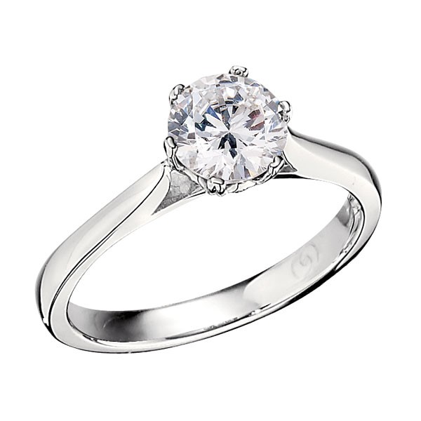 Round cut Engagement ring