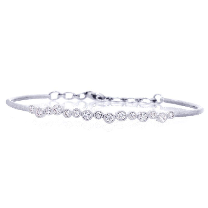 Bubble Bezel Diamond Bracelet