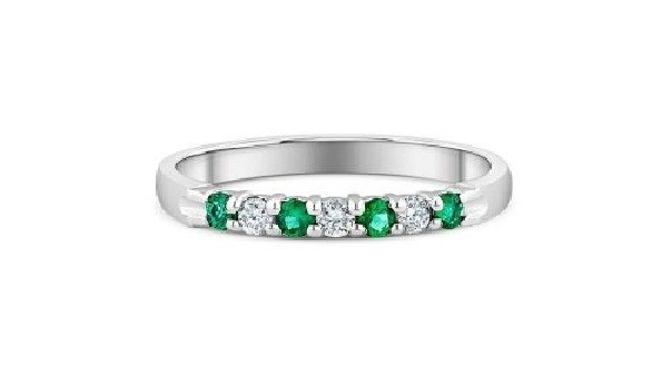 Emerald Wedding Bands