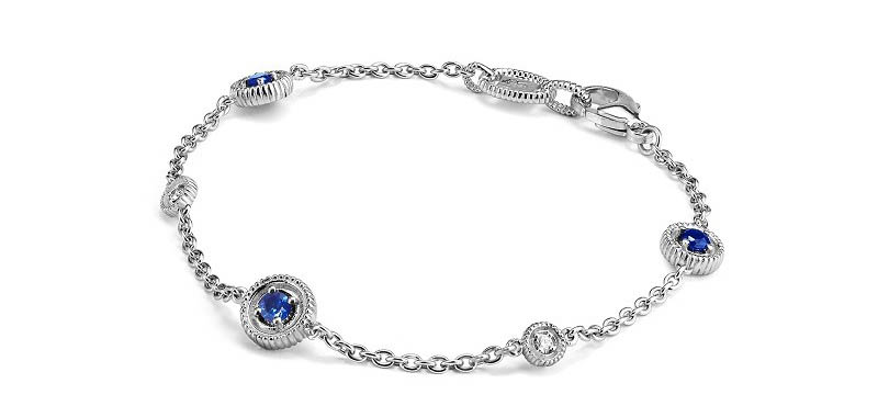 diamond and sapphire bracelet