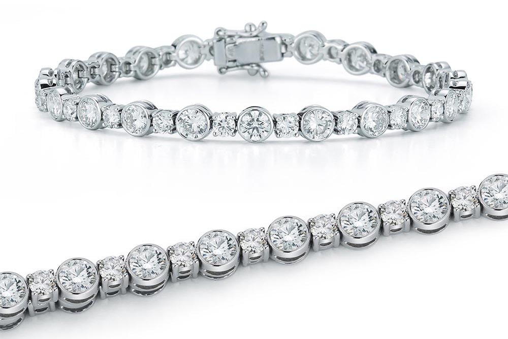 Unique diamond cheap tennis bracelets