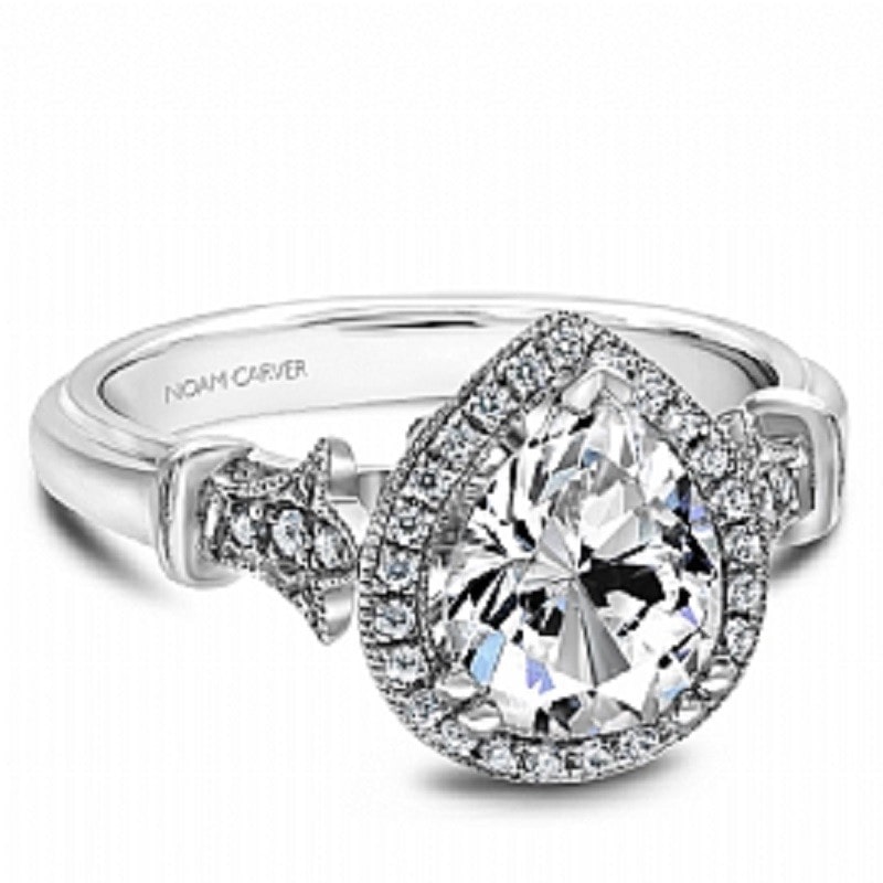 teardrop diamond engagement ring