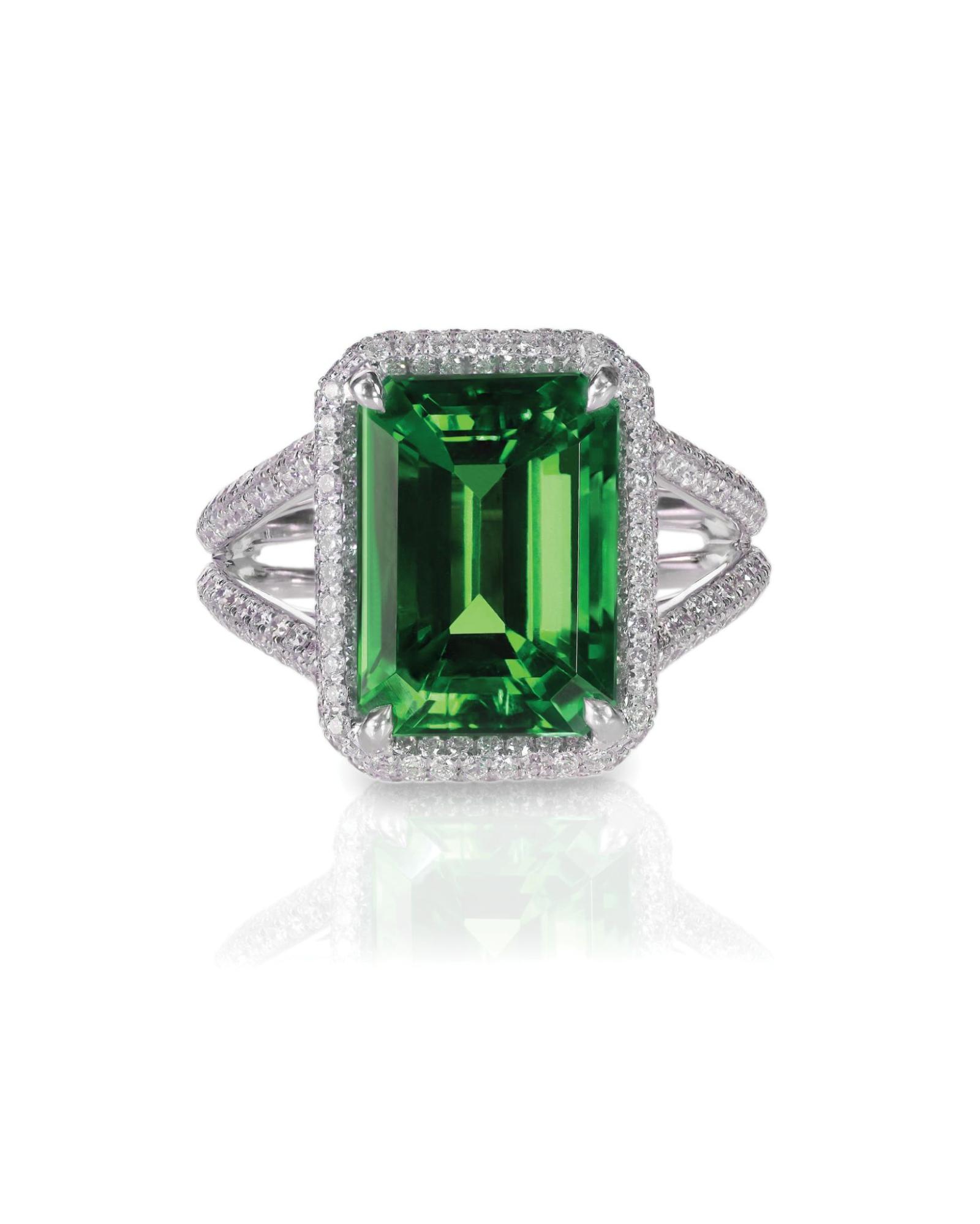 Emerald Engagement Ring