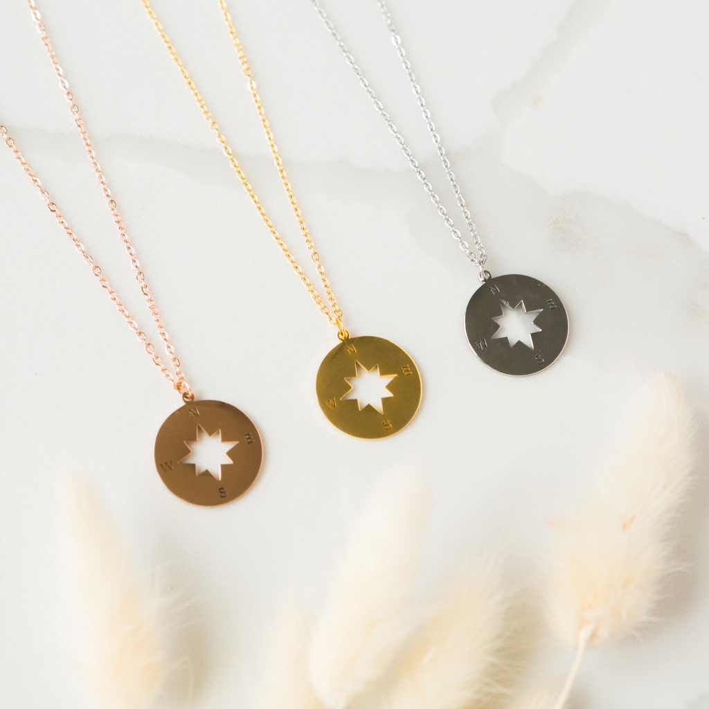 Graduation Gift Compass Pendant
