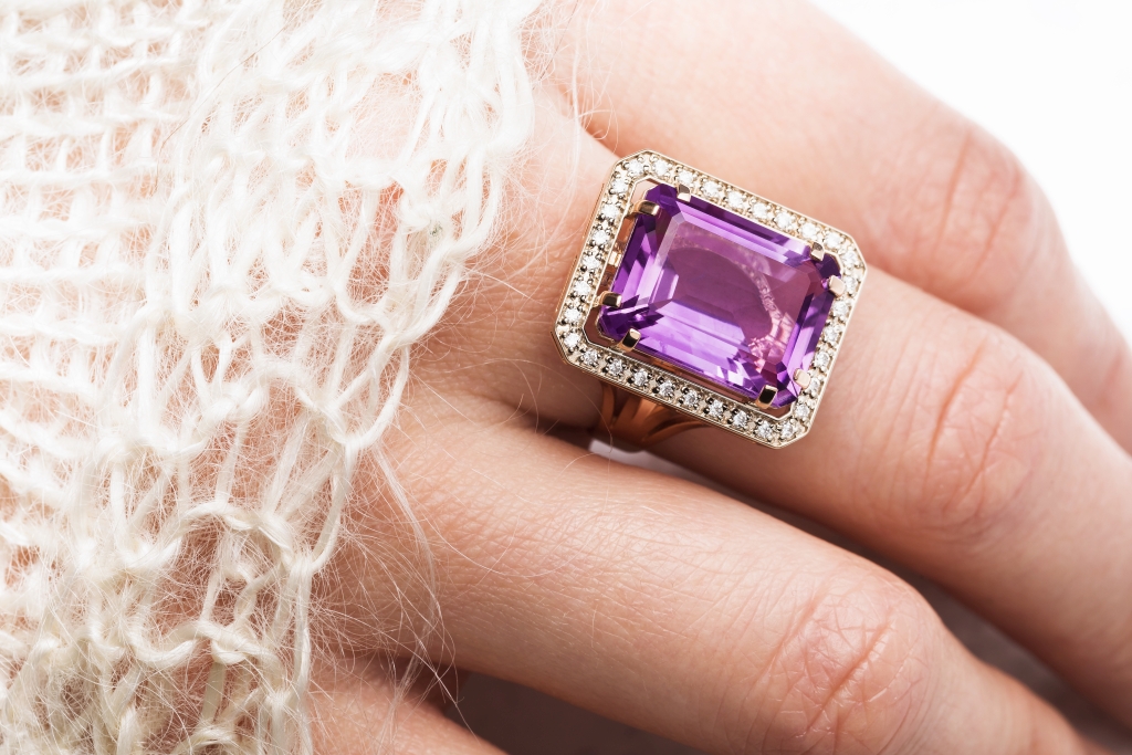 Graduation Gift Amethyst Ring