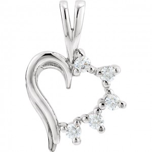 Diamond Heart Pendant AL