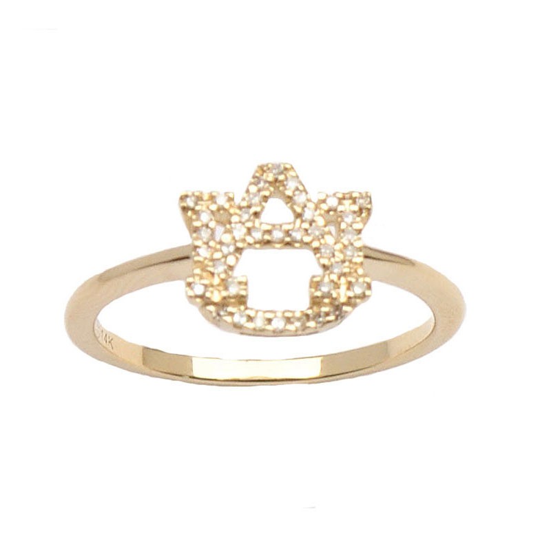 Yellow Gold Diamond AU Ring