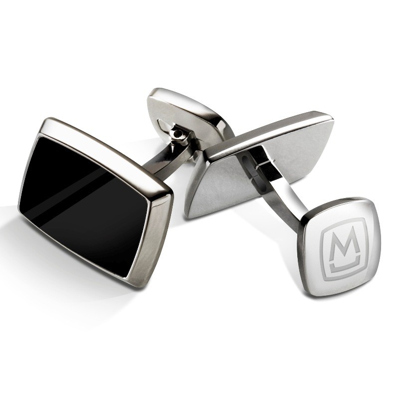 Black Enamel Cufflinks By M-Clip®