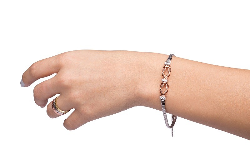 Two Tone Reef Knot Starter Bracelet