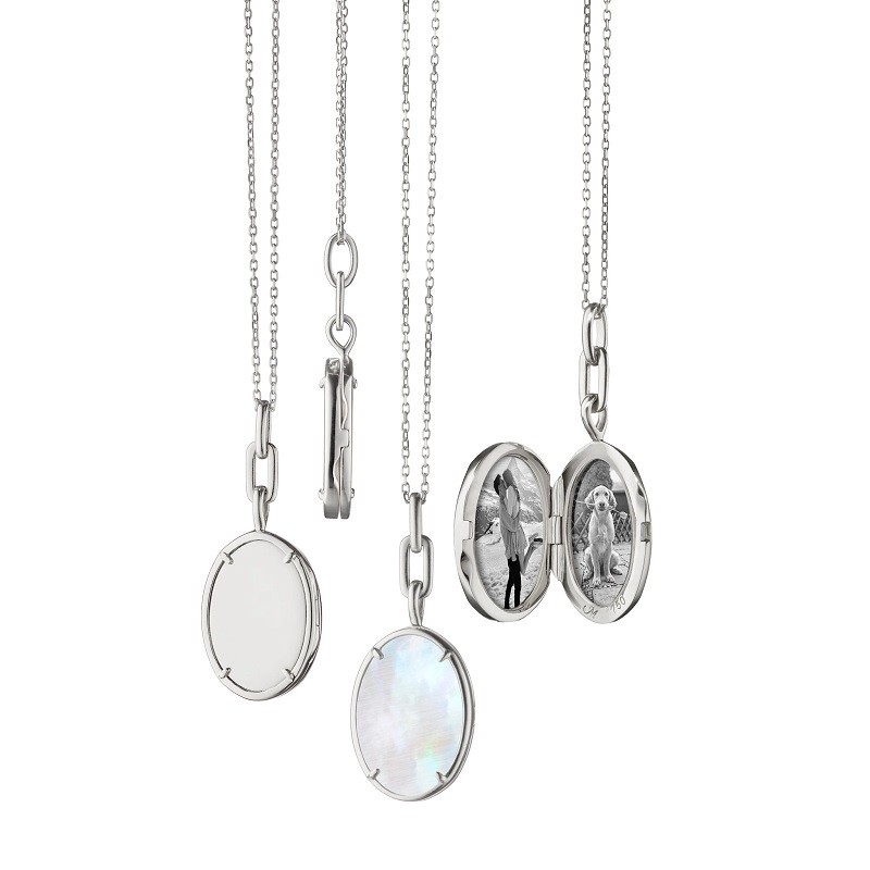 Monica Rich Kosann Elle Stone Slim Locket