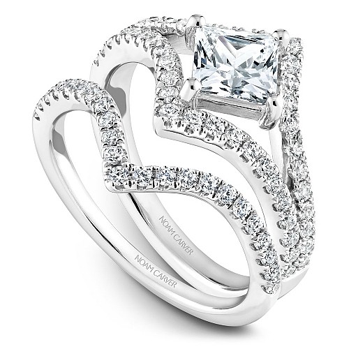 Modern Princess Engagement Ring