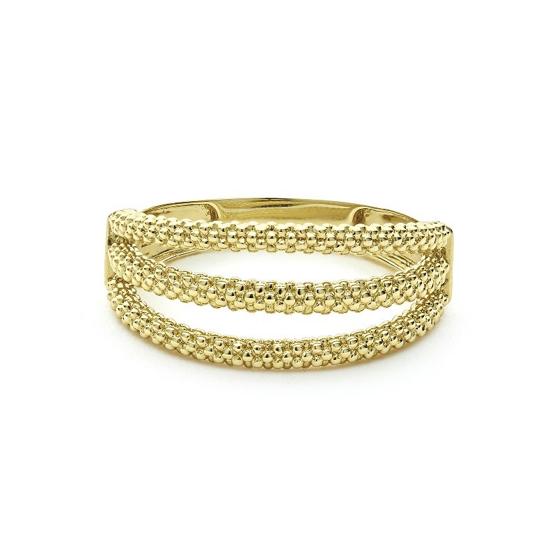 Lagos Signature Caviar Superfine Triple Band Ring