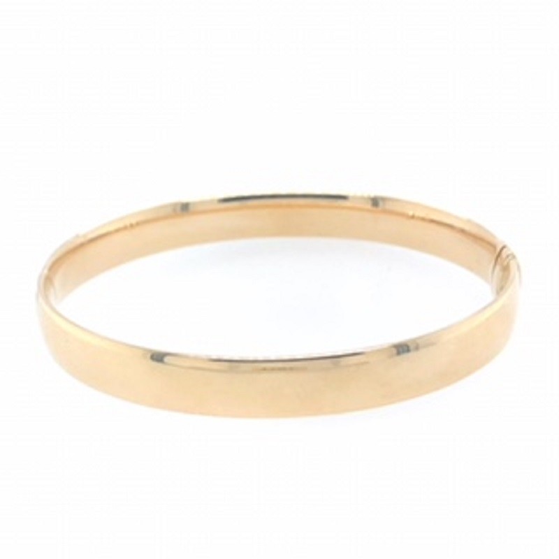 8MM POLISHED YELLOW GOLD BANGLE