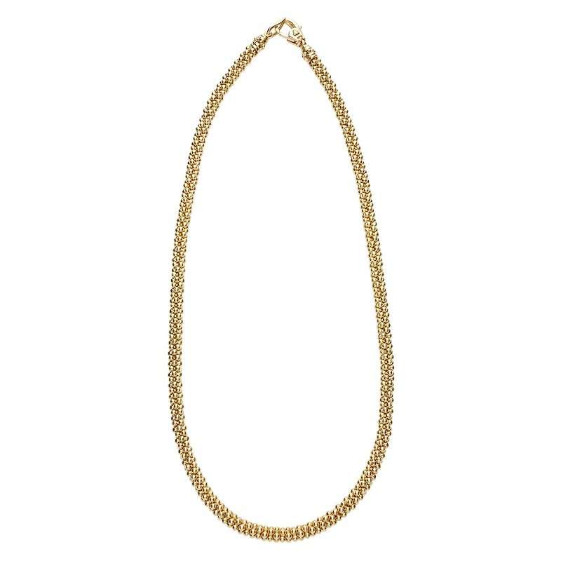 Lagos 4mm 18K Gold Caviar Necklace