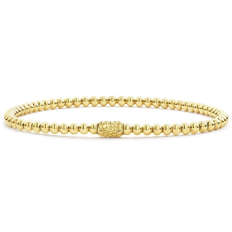 Lagos Caviar Gold 3mm Bead Bracelet