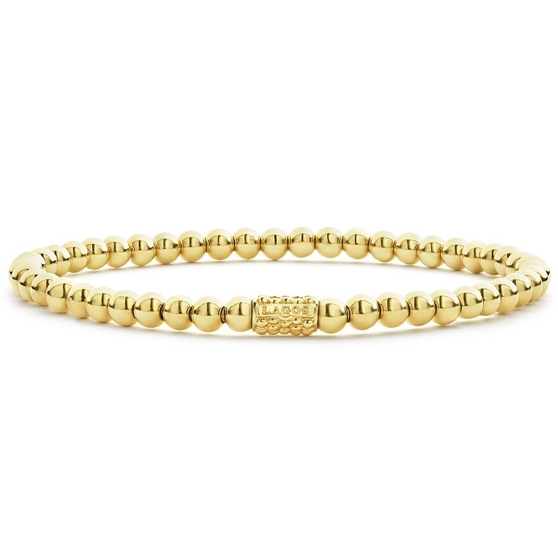 Lagos Caviar Gold 4mm Bead Bracelet