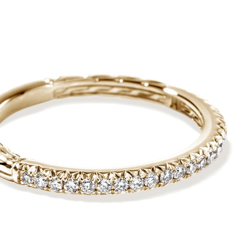 John Hardy Essential Pavé 2mm Band Ring