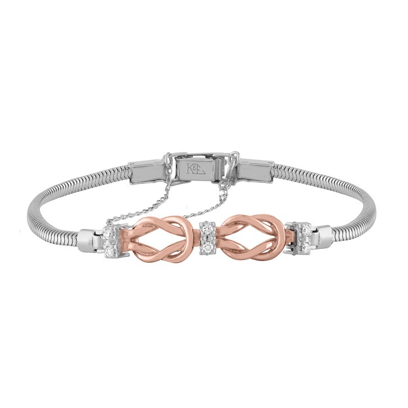 Two Tone Reef Knot Starter Bracelet