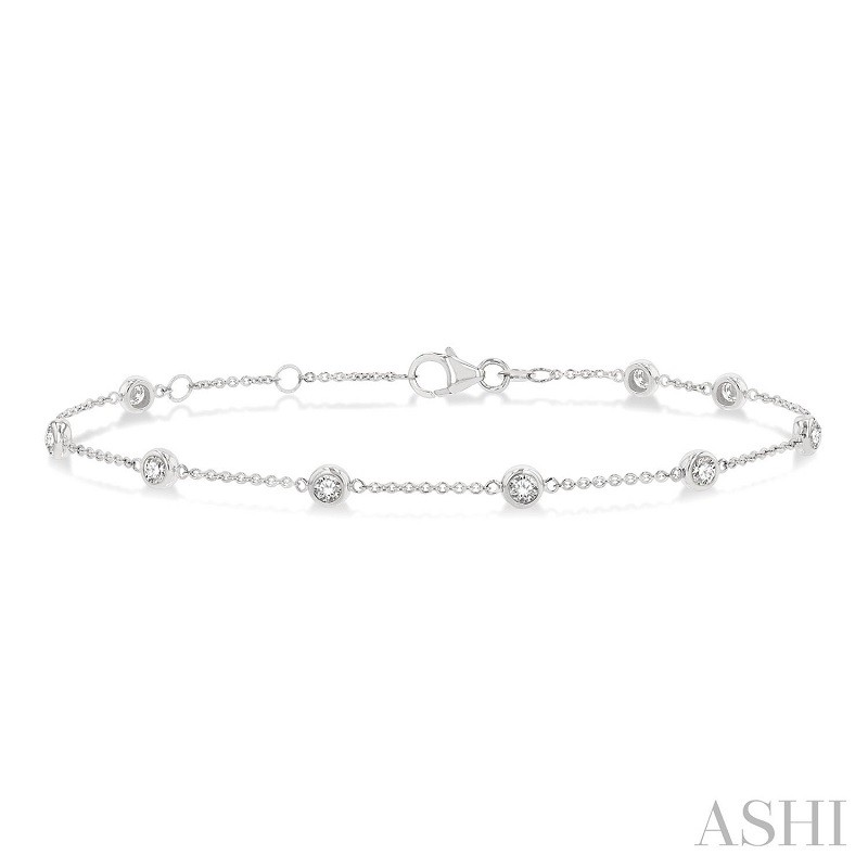 Ashi 3/4 CTW Diamond Station Bracelet