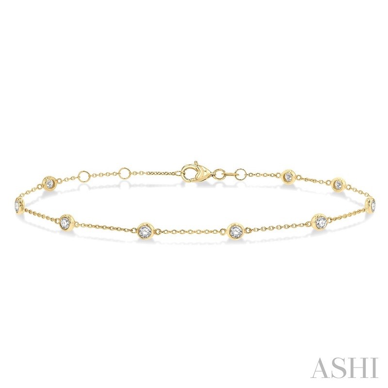 Ashi 1/2 CTW Diamond Station Bracelet