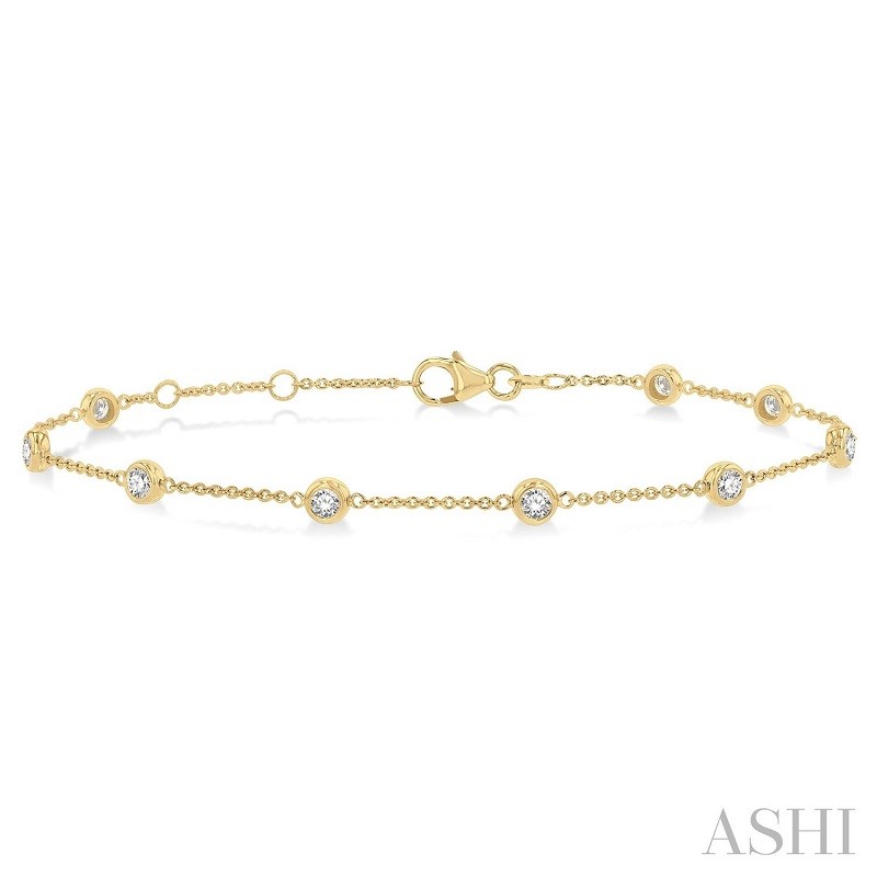 Ashi 3/4 CTW Diamond Station Bracelet