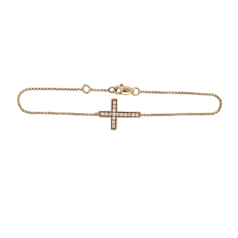 Diamond Cross Bracelet