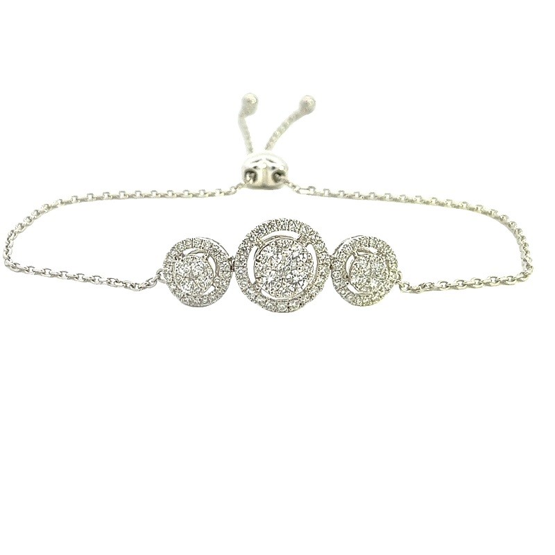 Three Station Bolo Bracelet