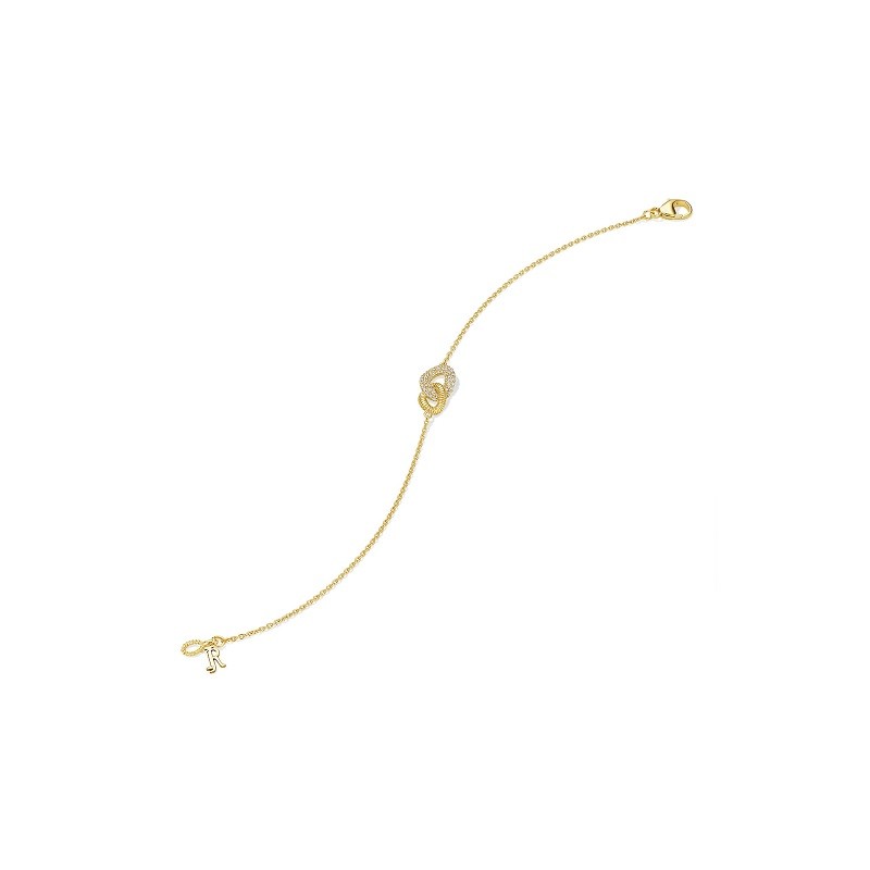 Judith Ripka Eternity Duo Link Bracelet with Diamonds