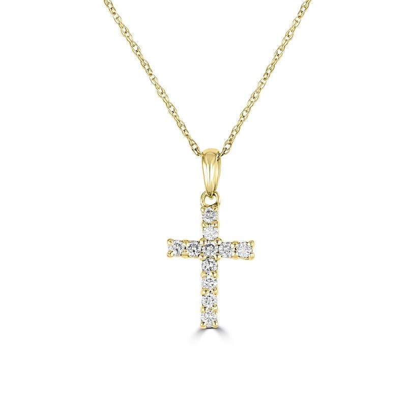 Small Diamond Cross Pendant