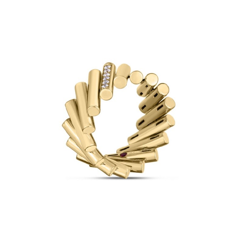Roberto Coin 18K Domino Ring with Diamonds