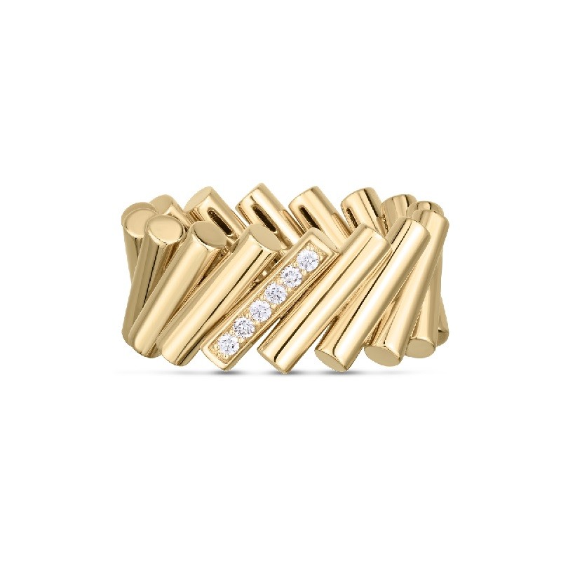 Roberto Coin 18K Domino Ring with Diamonds