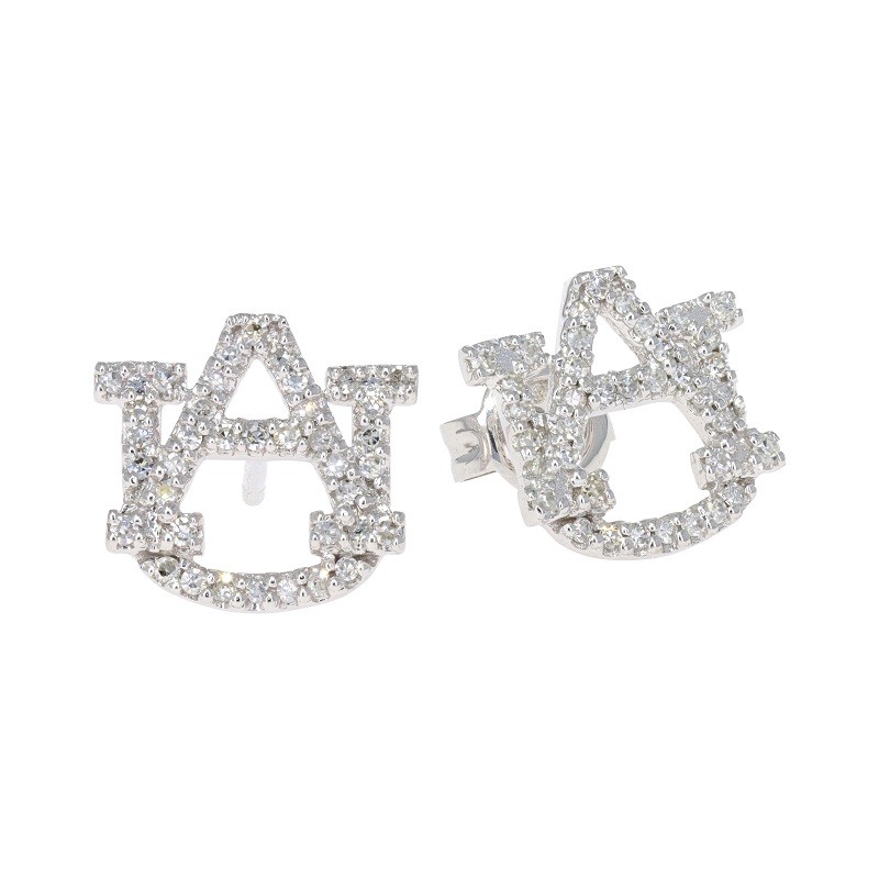 White Gold Diamond AU Studs