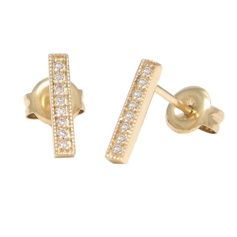 Diamond Bar Studs
