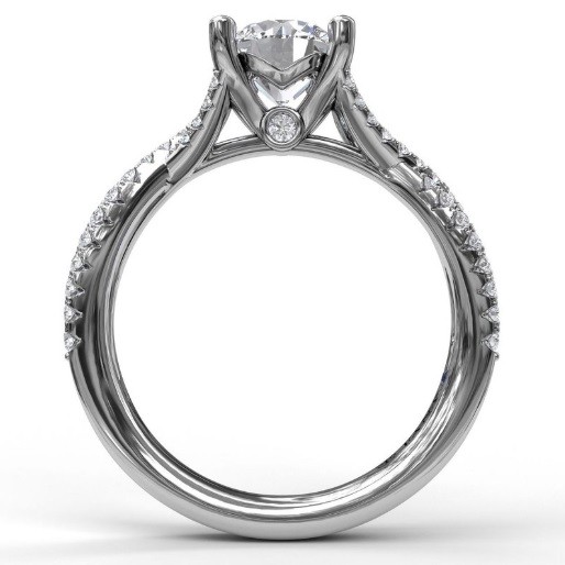 Fana Twist Diamond Engagement Ring