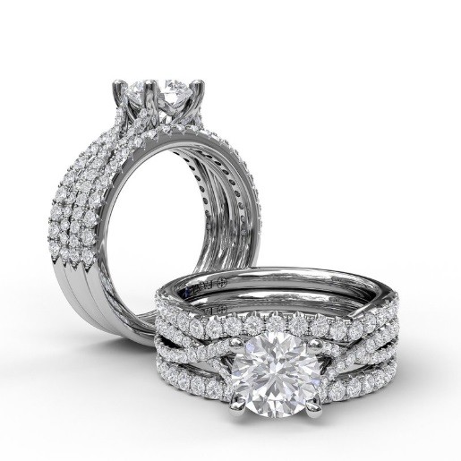 Fana Twist Diamond Engagement Ring