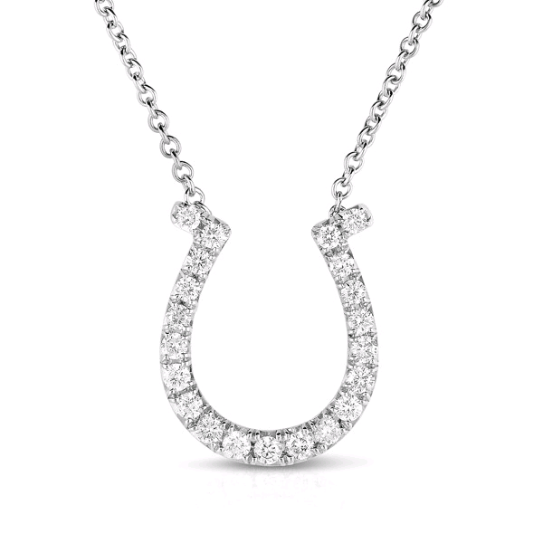 Diamond Horseshoe Necklace