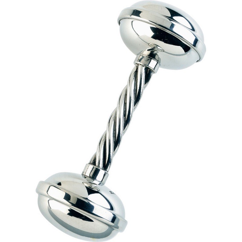 Salisbury Pewter Twisted Handle Rattle