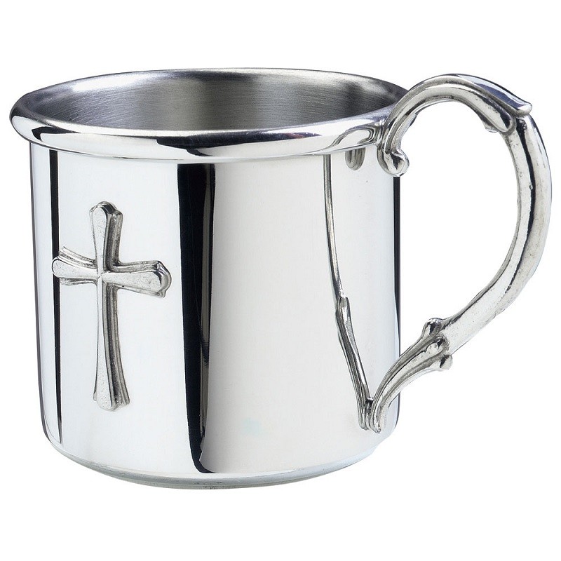 Salisbury Pewter Easton Cross Baby Cup