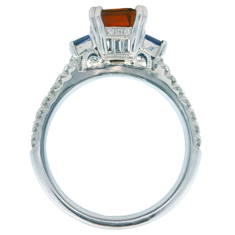 Emerald-Cut Spirit Ring in 14K White Gold