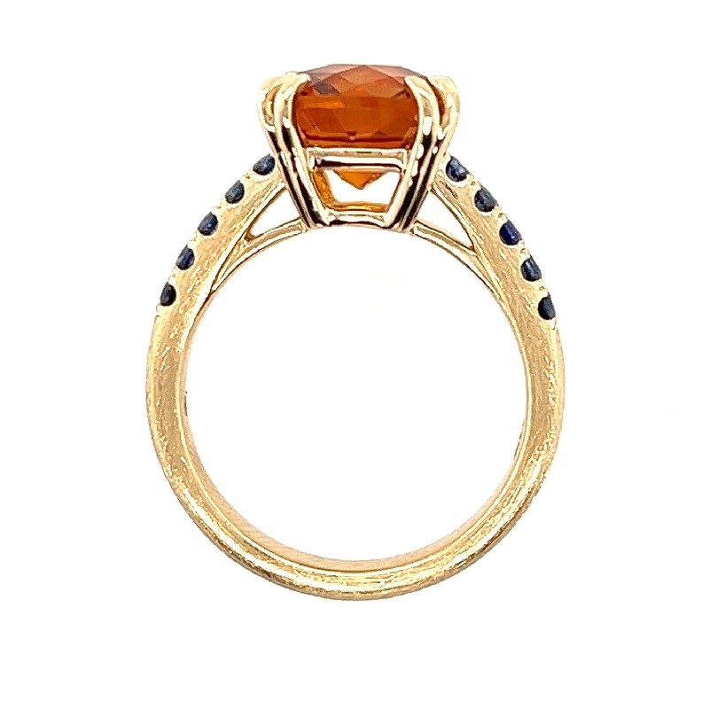 Graduated Sapphire and Citrine Spirit Ring