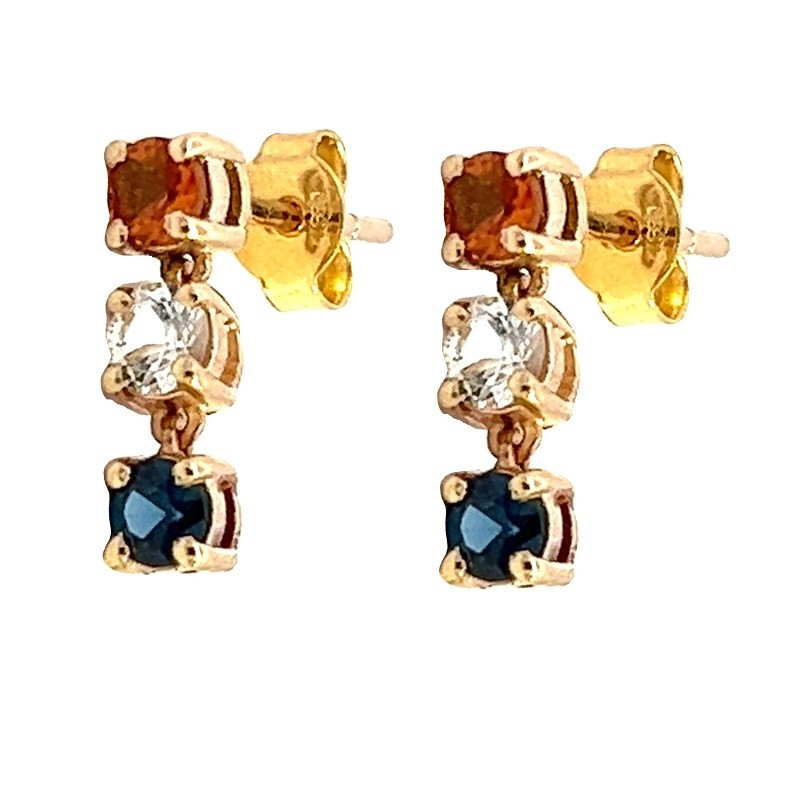 Sapphire Spirit Dangle Earrings