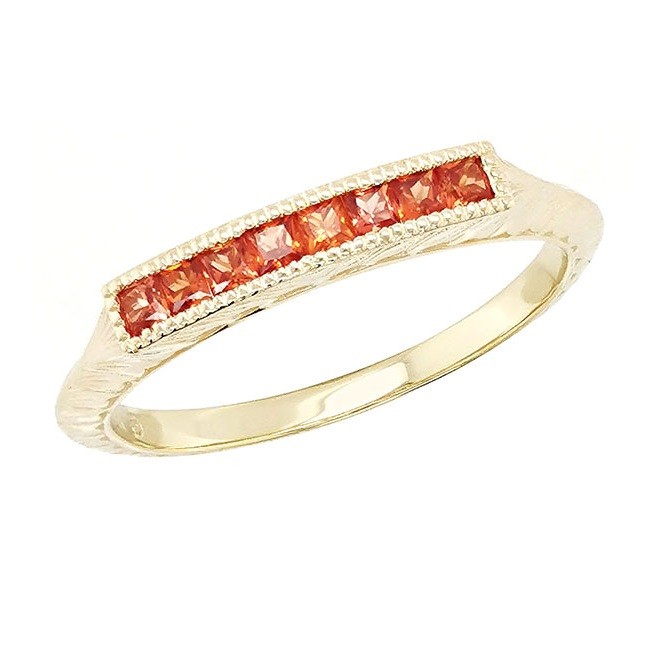 Orange Sapphire Channel Band