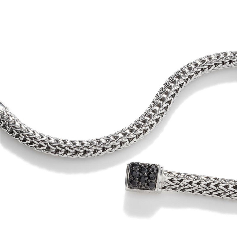 John Hardy Classic Chain Extra-Small Bracelet with Black Sapphire