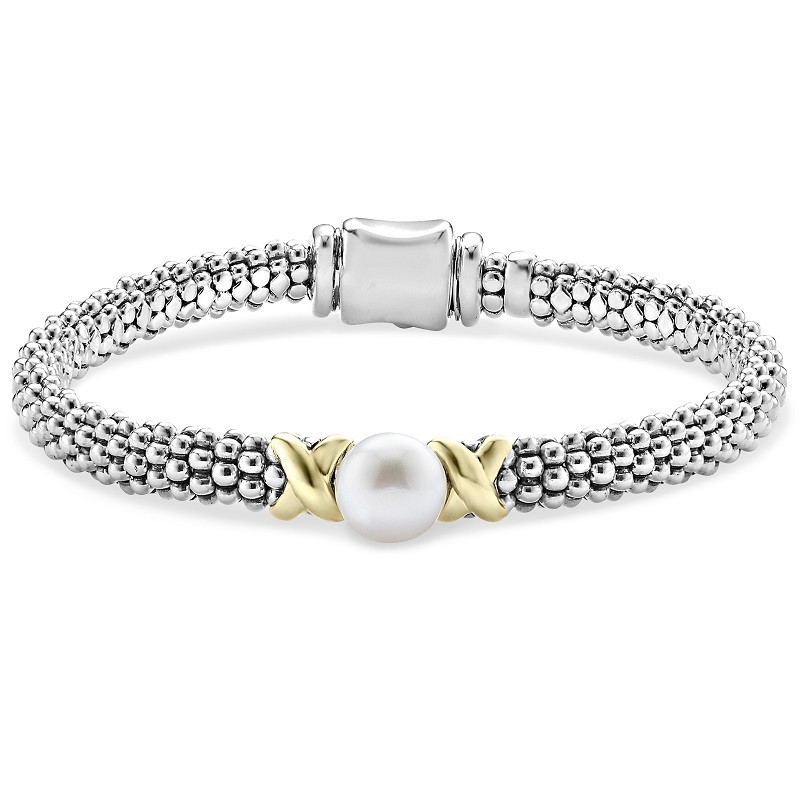 Lagos Gold X Pearl Caviar Bracelet