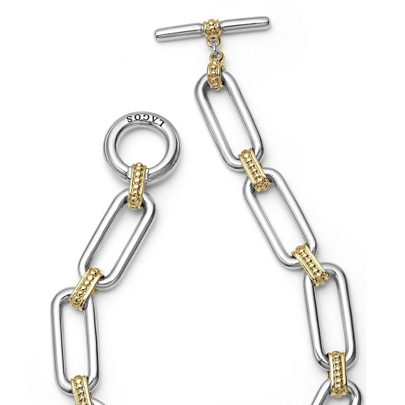 Lagos Two Tone Link Bracelet