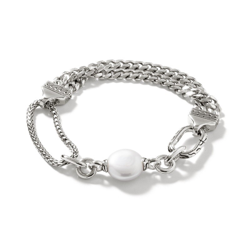 John Hardy Classic Chain Pearl Link Bracelet