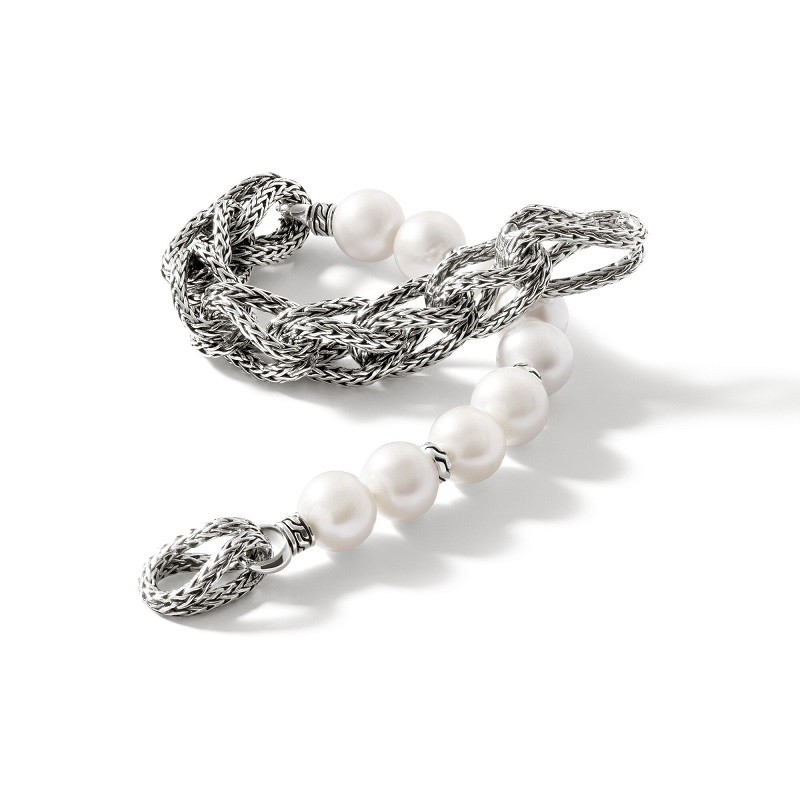 John Hardy Surf Bracelet with Pearls