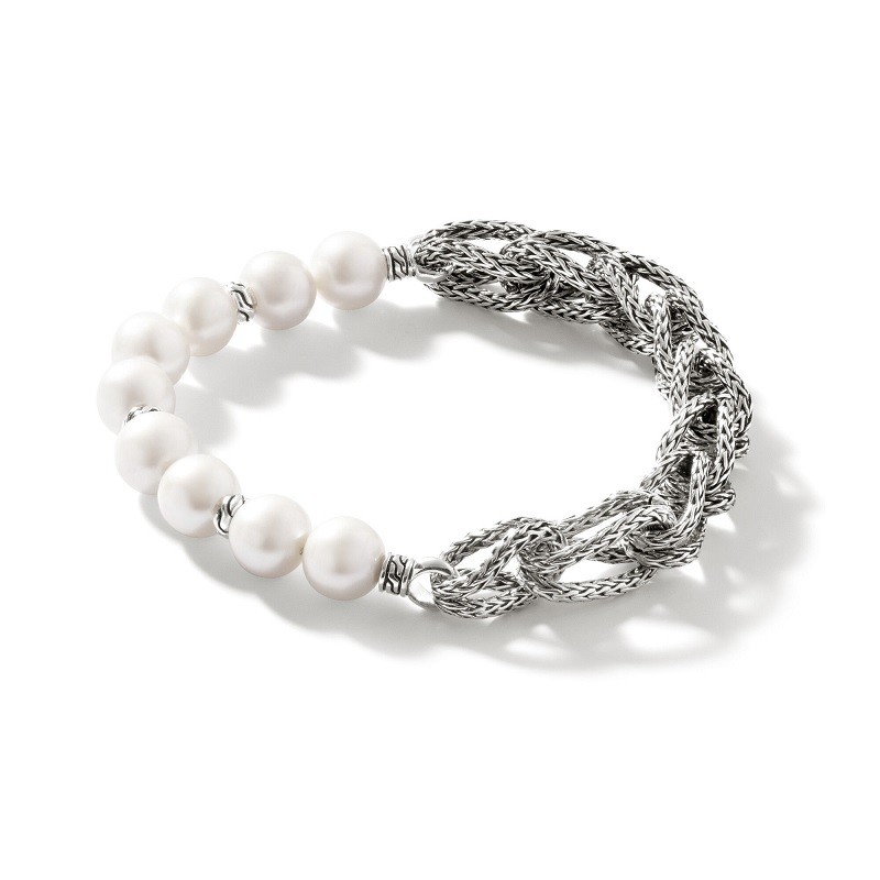 John Hardy Surf Bracelet with Pearls