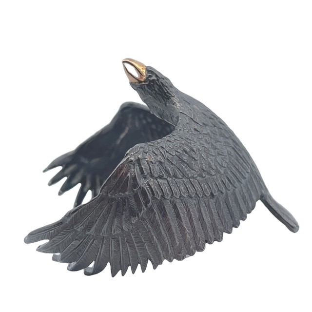 Eagle Cuff in Sterling Silver and 18KY Gold